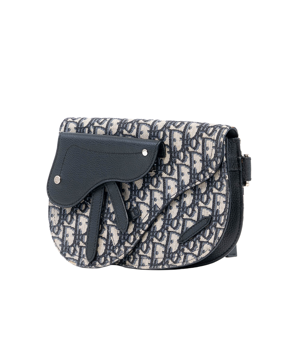 DIOR SADDLE POUCH NAVY OBLIQUE JACUARD SHW 19 BO 0290 00321
