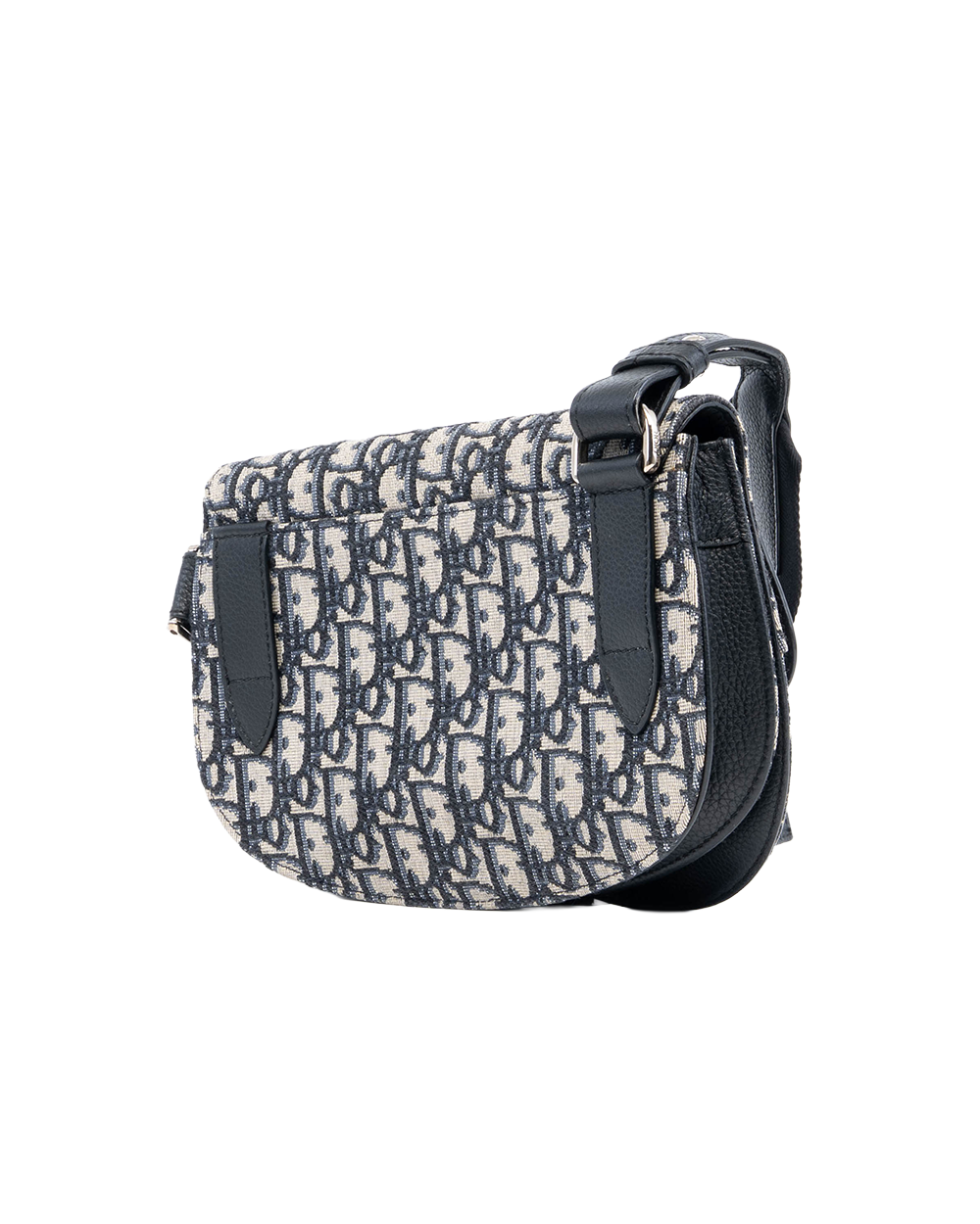 DIOR SADDLE POUCH NAVY OBLIQUE JACUARD SHW 19 BO 0290 00322