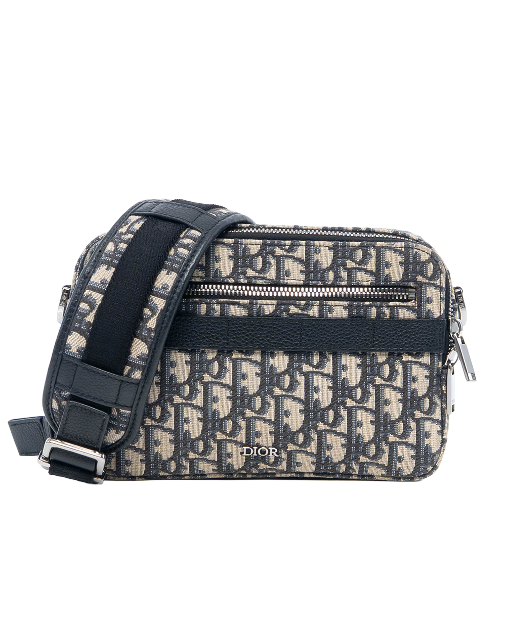 DIOR SAFARI MESSENGER BLUE OBLIQUE JACUARD SHW 0561