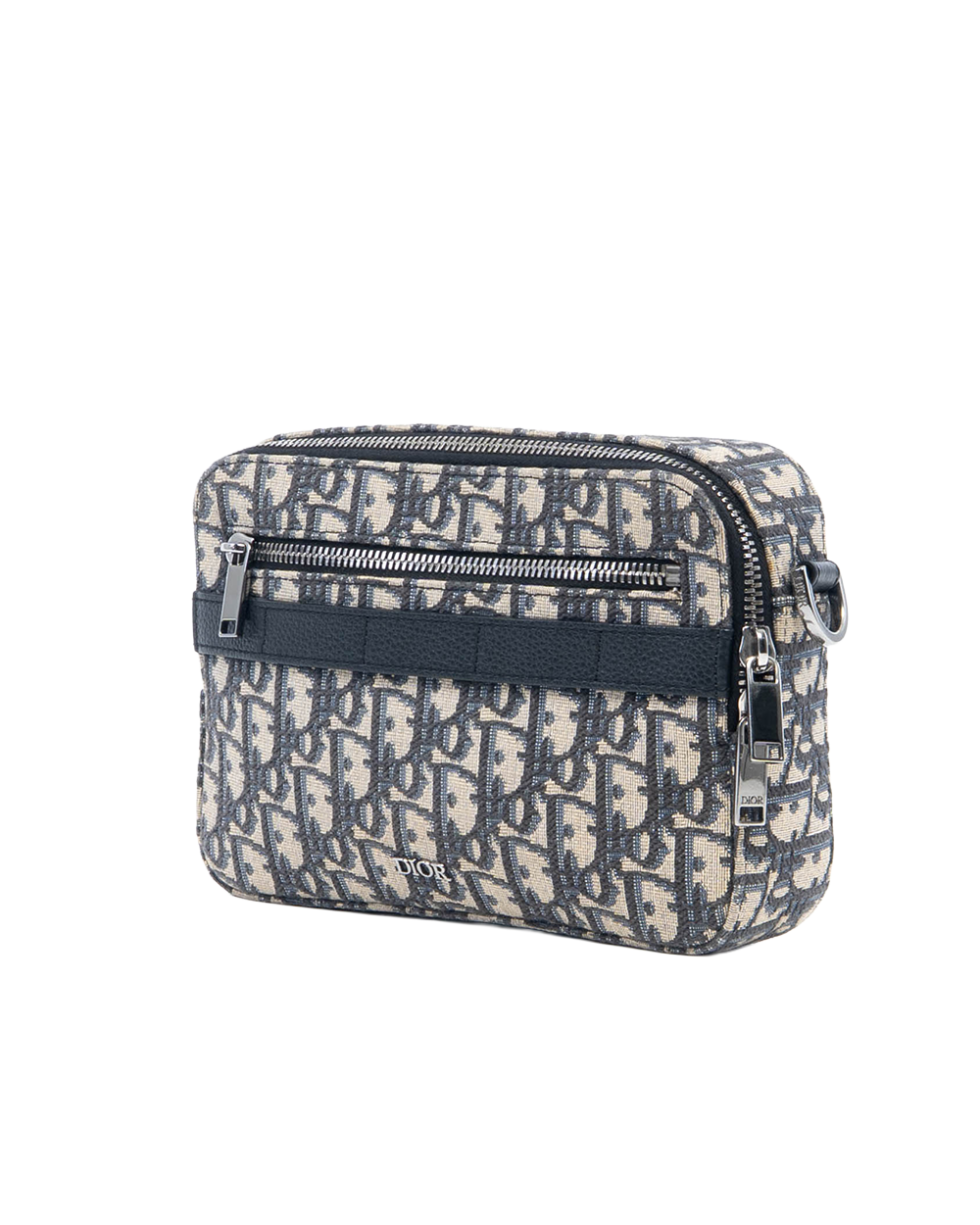 DIOR SAFARI MESSENGER BLUE OBLIQUE JACUARD SHW 0562