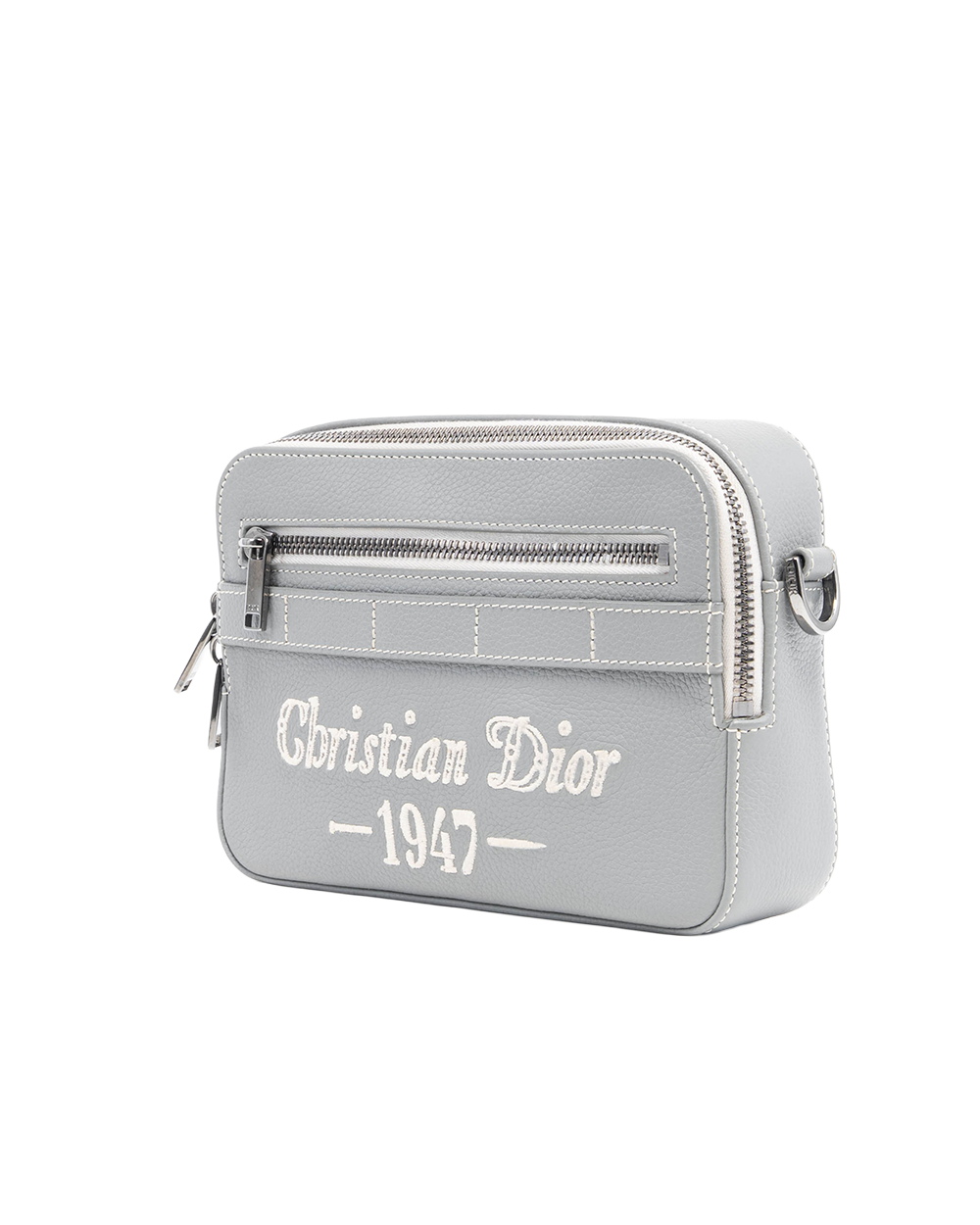 DIOR SAFARI POUCH 22 GREY DIOR 1947 CALF SHW 1101