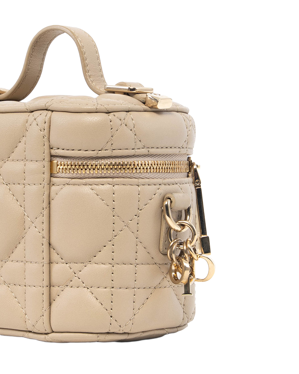 DIOR VANITY MICRO BEIGE LAMB GHW 40 MA 0221 5158