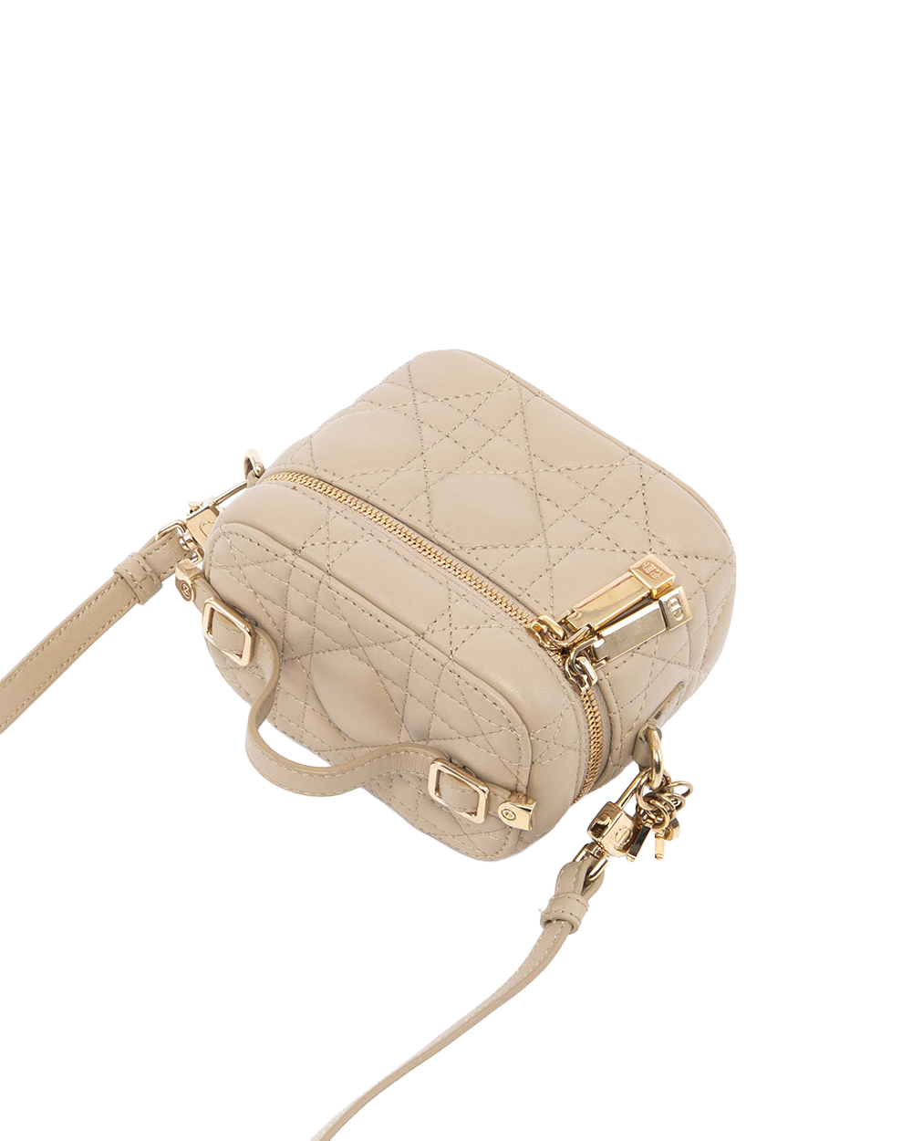 DIOR VANITY MICRO BEIGE LAMB GHW 40 MA 0221 5163