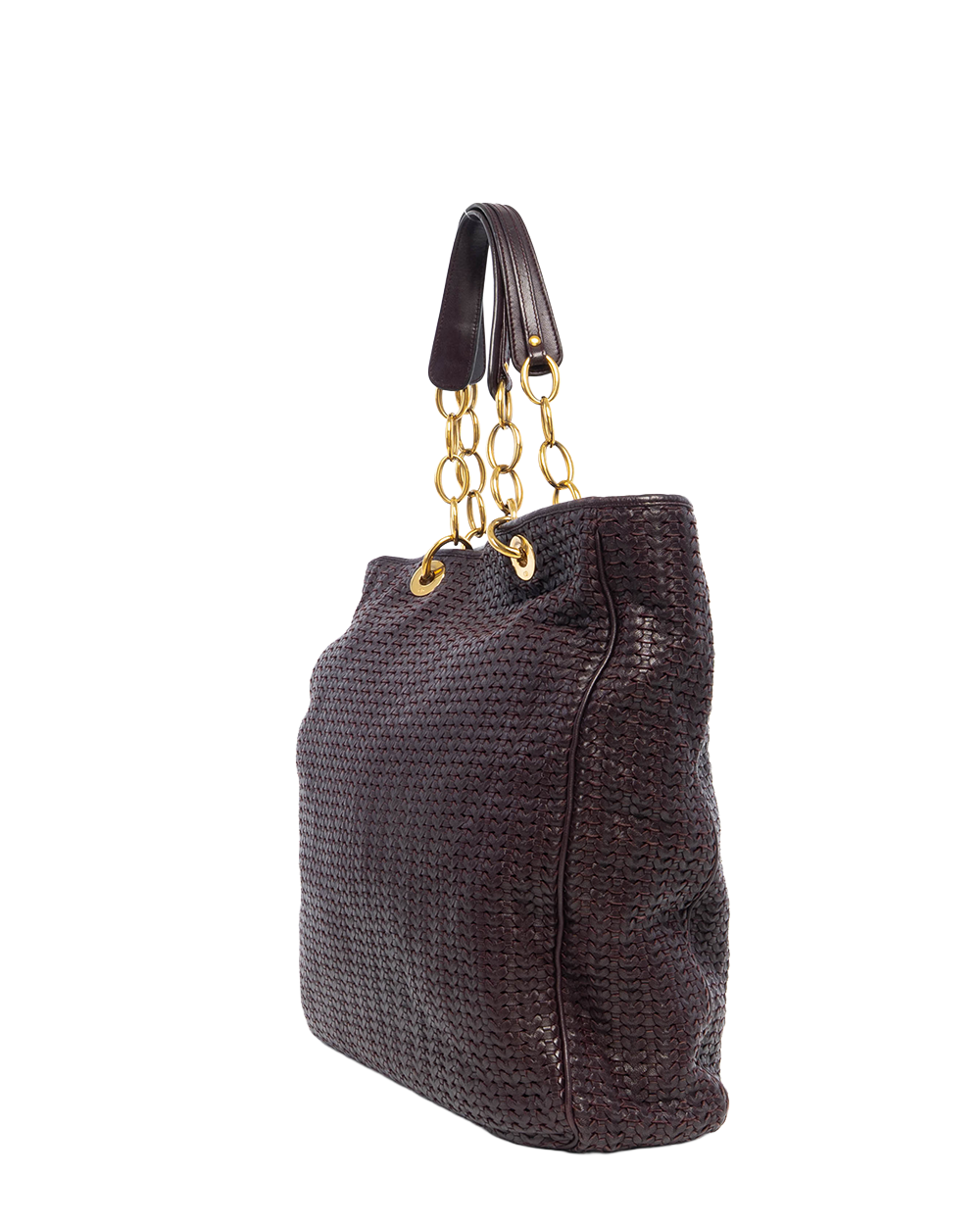 DIOR WOVEN TOTE RED BURGANDY CALF GHW 01 RU 0038 5178