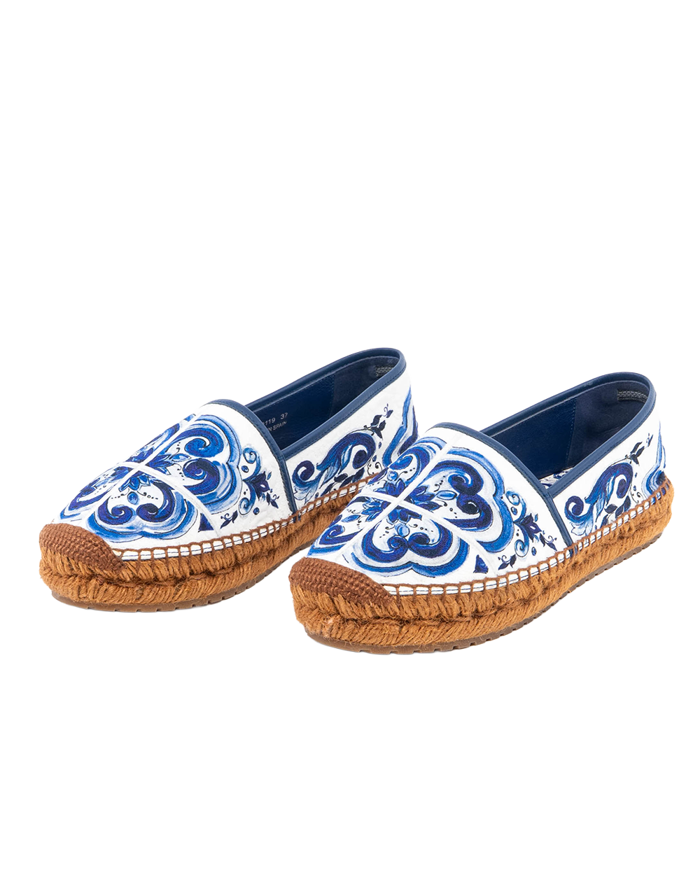 DOLCE&GABBANA ESPADRILLES 37 BLUE CE0119 8218