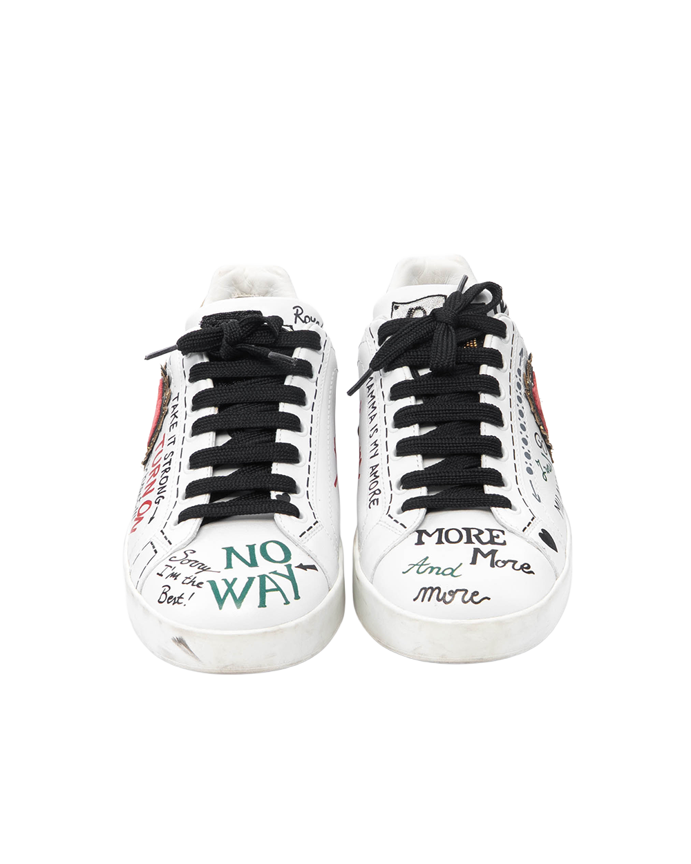 DOLCE&GABBANA SNEKER 5.5 WHITE GHW 8212