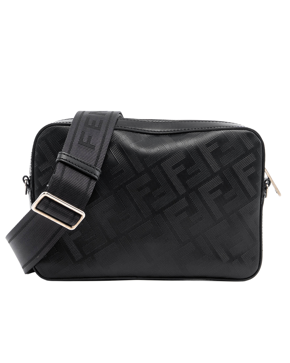 FENDI CAMERA CASE DIAGONAL BLACK CALF SHW 7M0286 AQW1 249 3260 04521