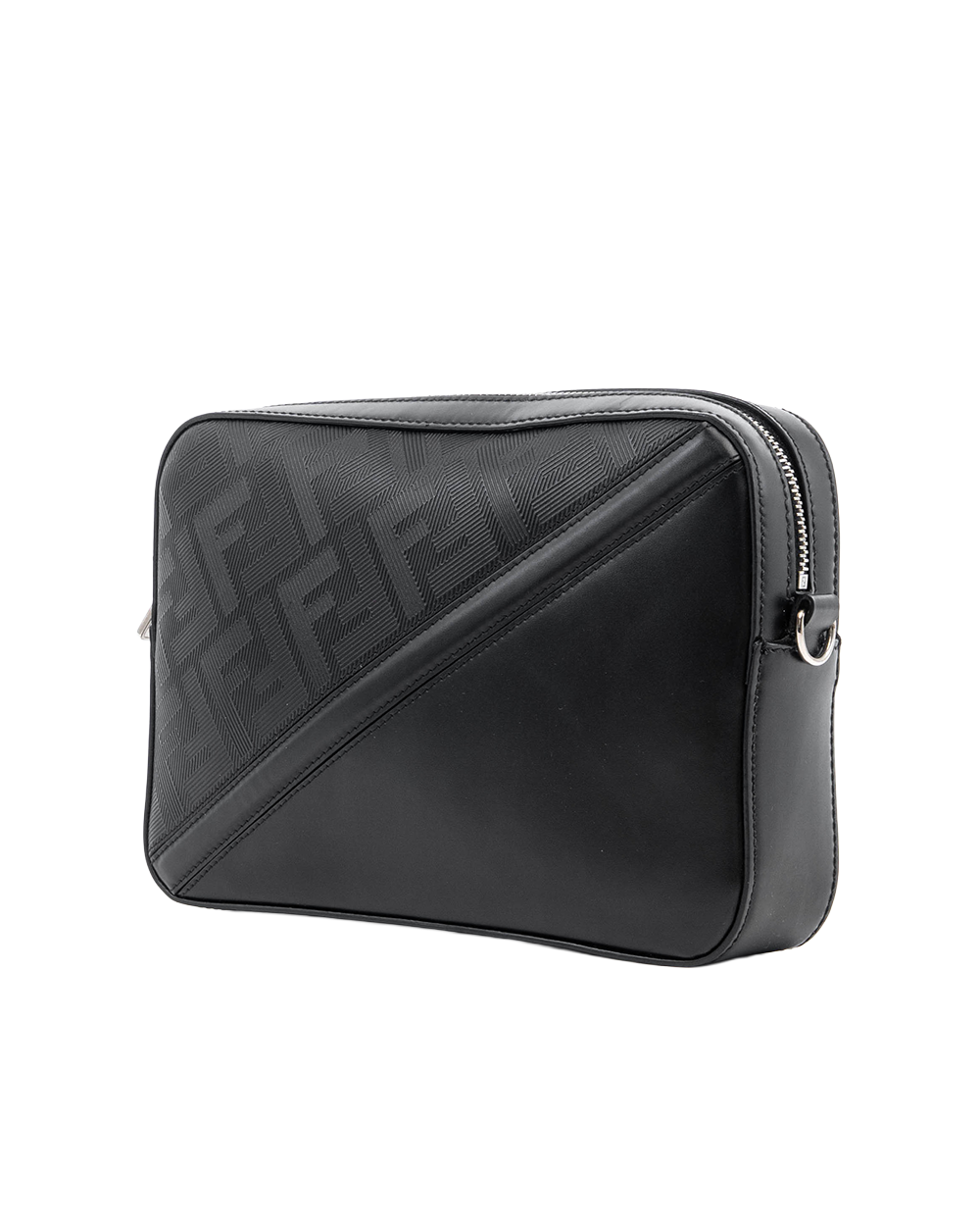 FENDI CAMERA CASE DIAGONAL BLACK CALF SHW 7M0286 AQW1 249 3260 04524