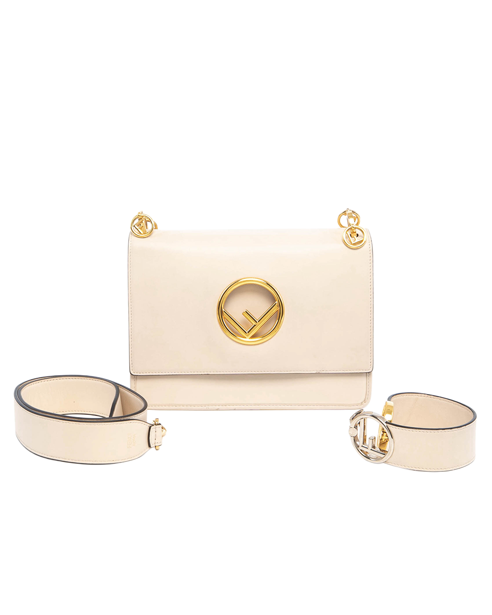FENDI KAN I WHITE CALF GHW 8BT284 2IH 189 8241 04434