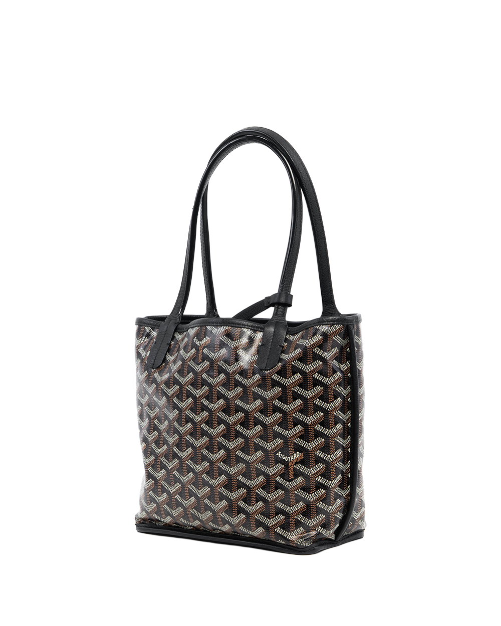 GOYARD ANJOU MINI BLACK CANVAS SHW SUT 020222 00053