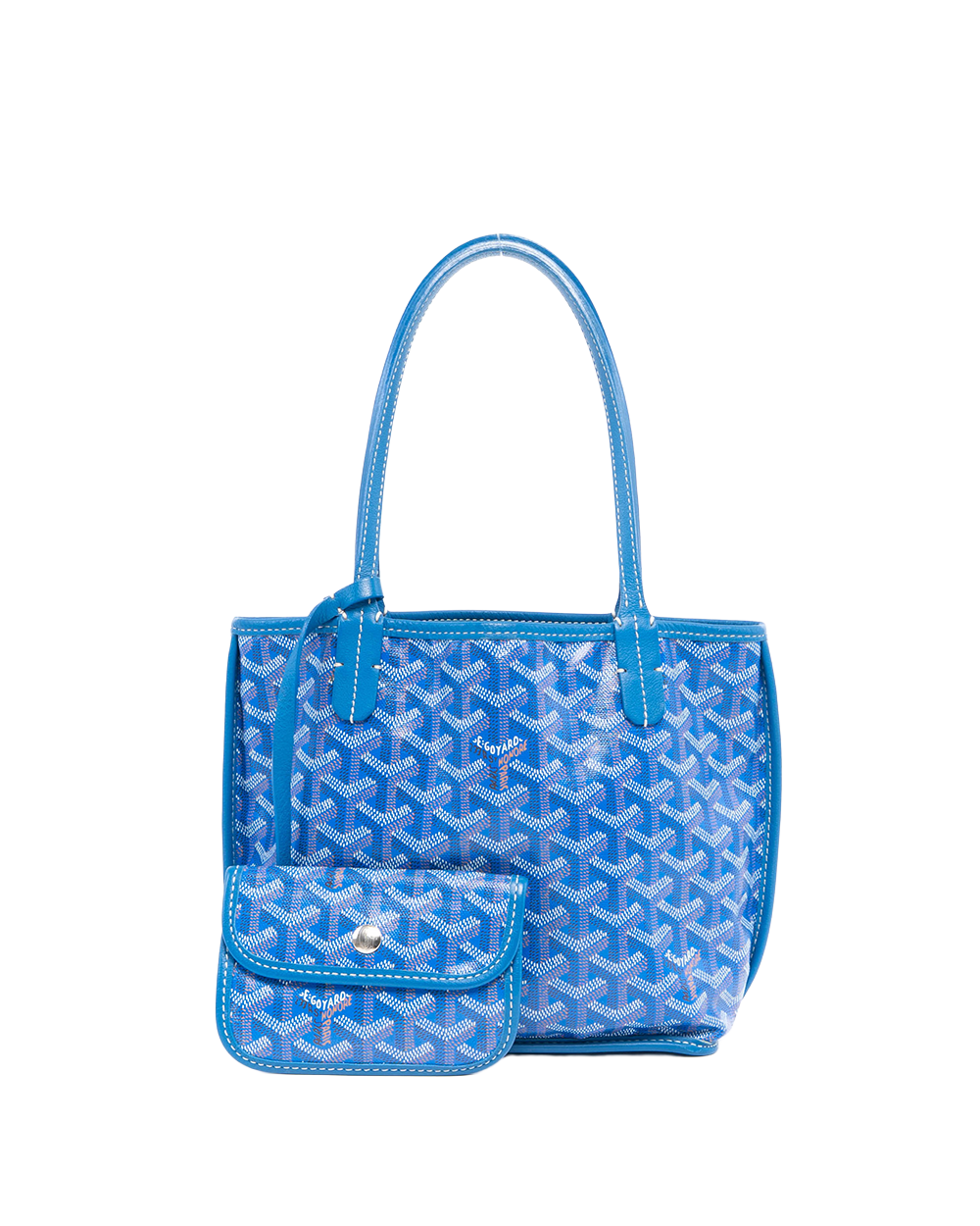 GOYARD ANJOU MINI BLUE CANVAS SHW SOA 120230 2000