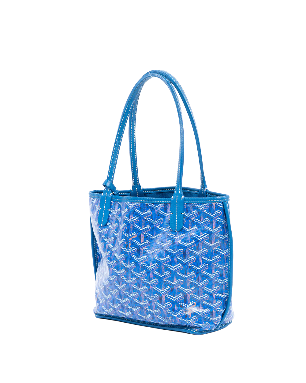 GOYARD ANJOU MINI BLUE CANVAS SHW SOA 120230 2002