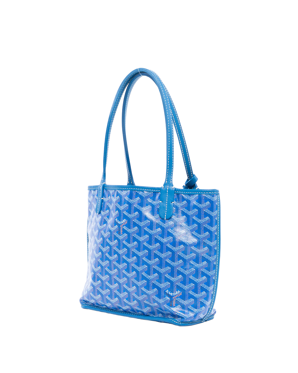 GOYARD ANJOU MINI BLUE CANVAS SHW SOA 120230 2003