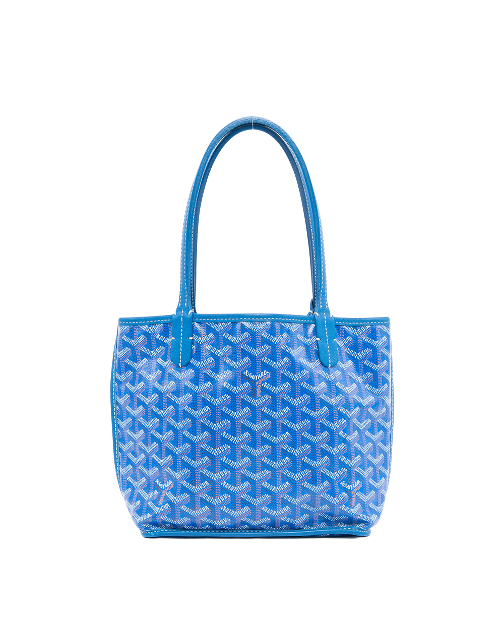 GOYARD ANJOU MINI BLUE CANVAS SHW SOA 120230 2004
