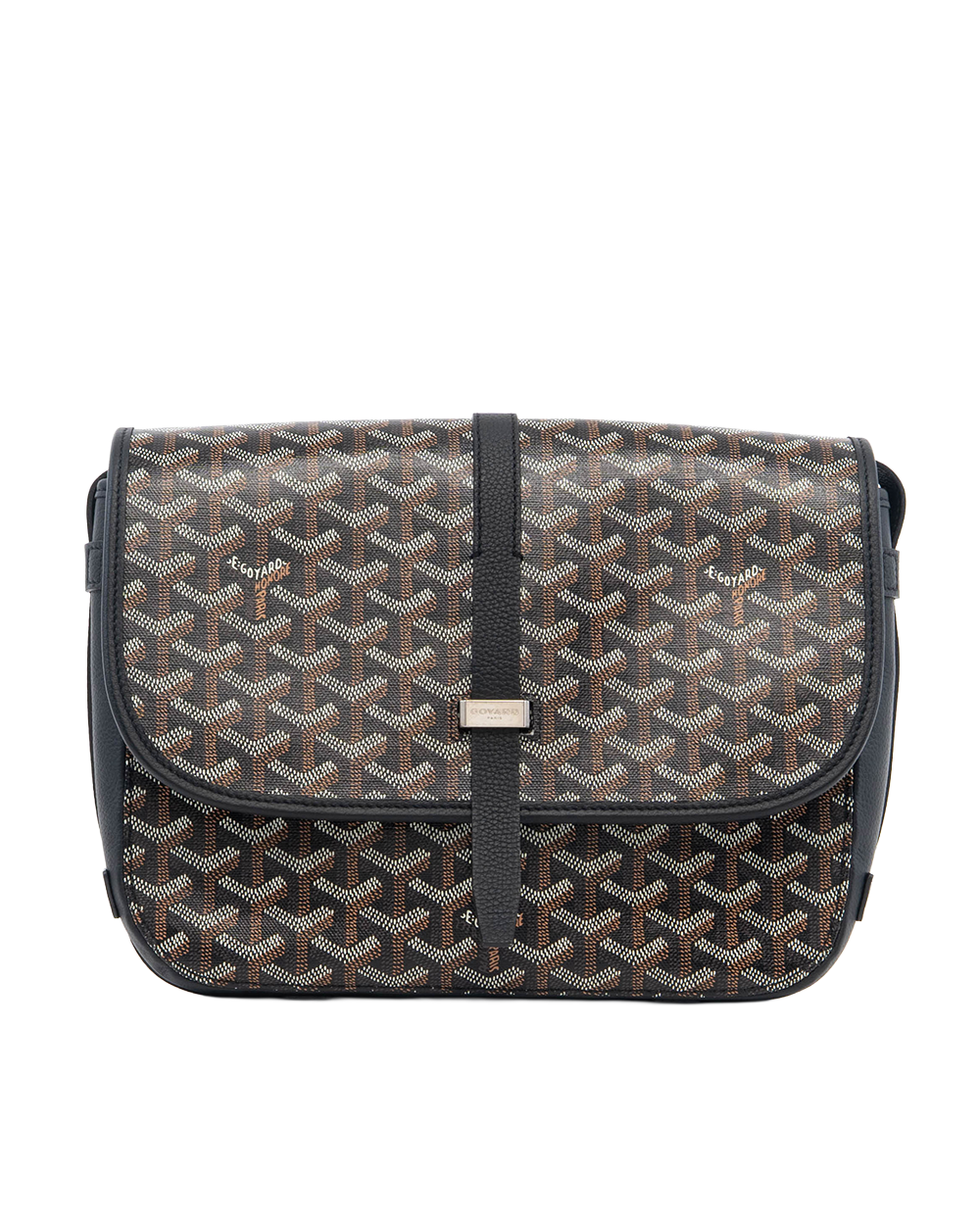 GOYARD BELVEDERE MM BLACK CANVAS SHW MAE020244 5108