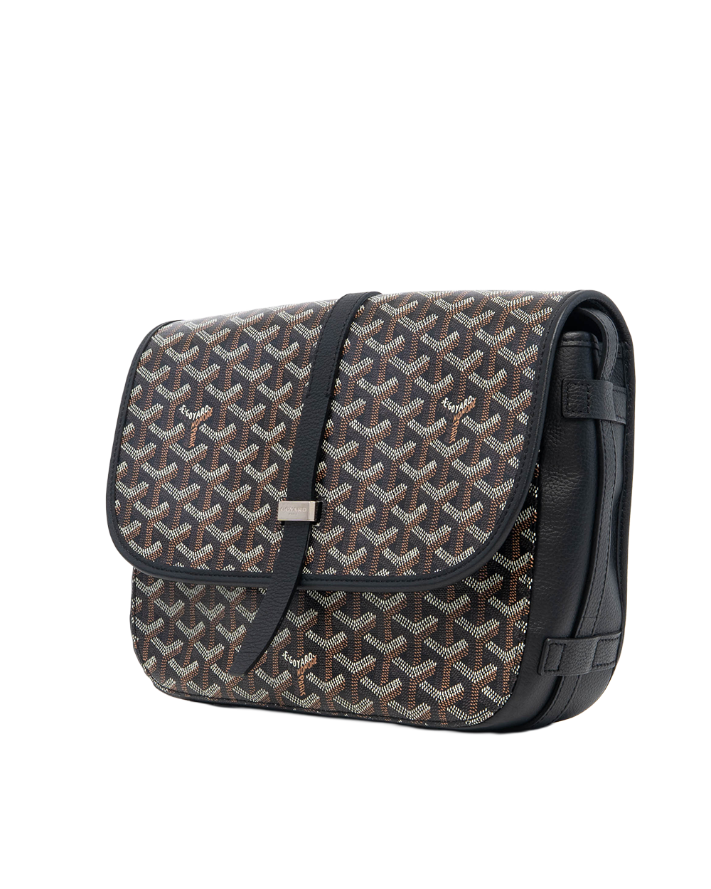 GOYARD BELVEDERE MM BLACK CANVAS SHW MAE020244 5109