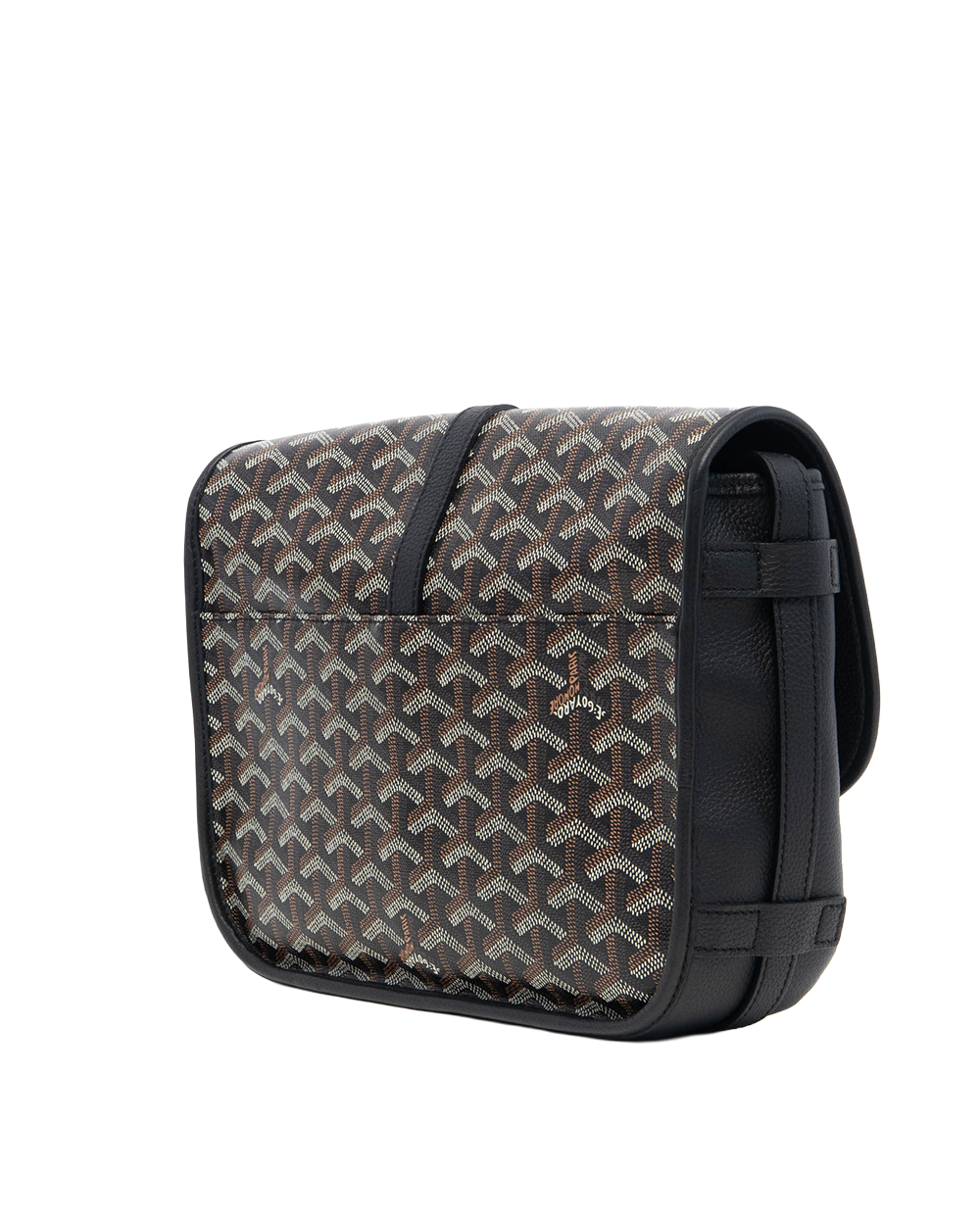GOYARD BELVEDERE MM BLACK CANVAS SHW MAE020244 5110