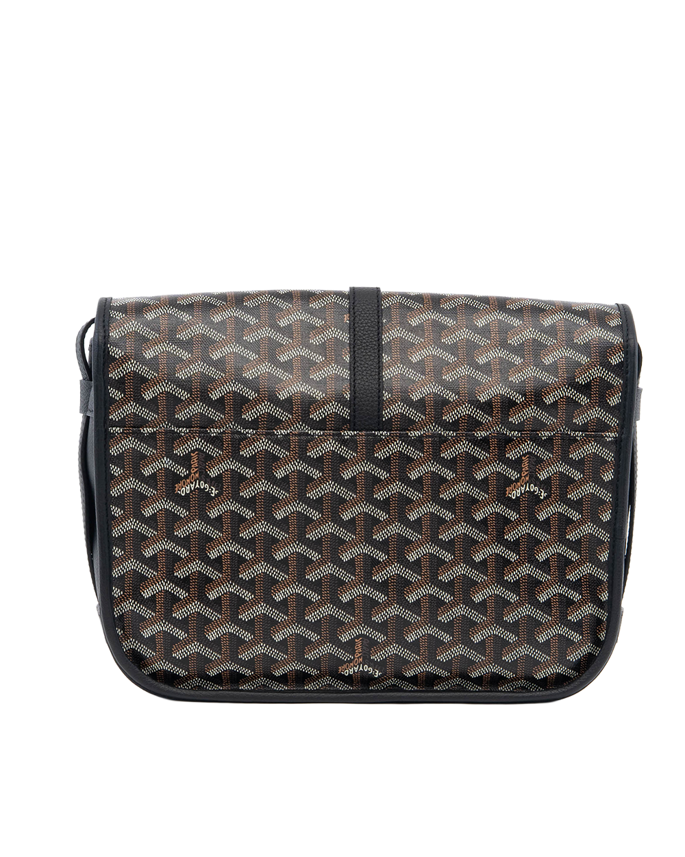 GOYARD BELVEDERE MM BLACK CANVAS SHW MAE020244 5111