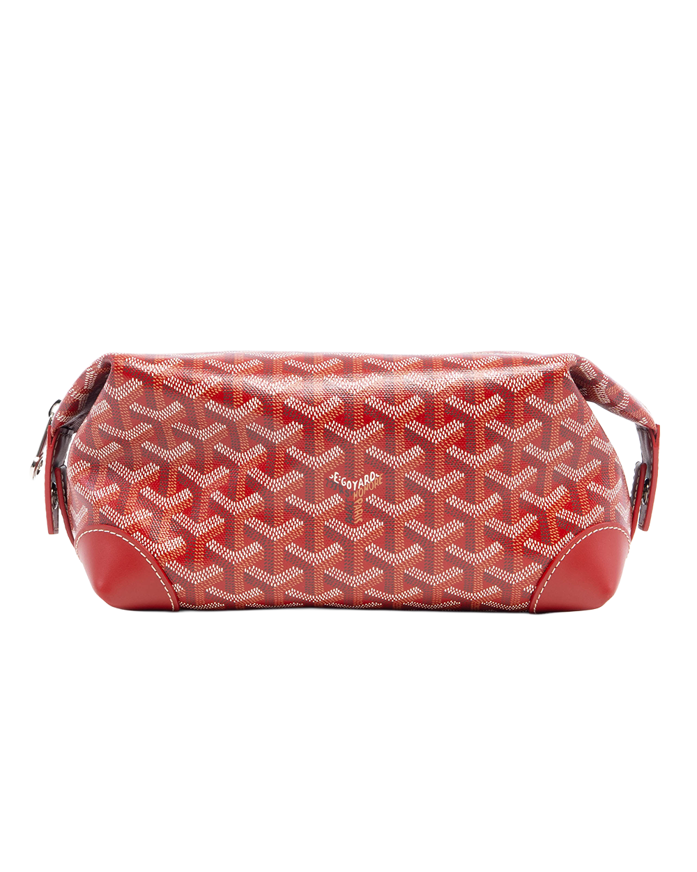 GOYARD BOEING TOILET 25 RED CANVAS SHW CHN 120241 8099