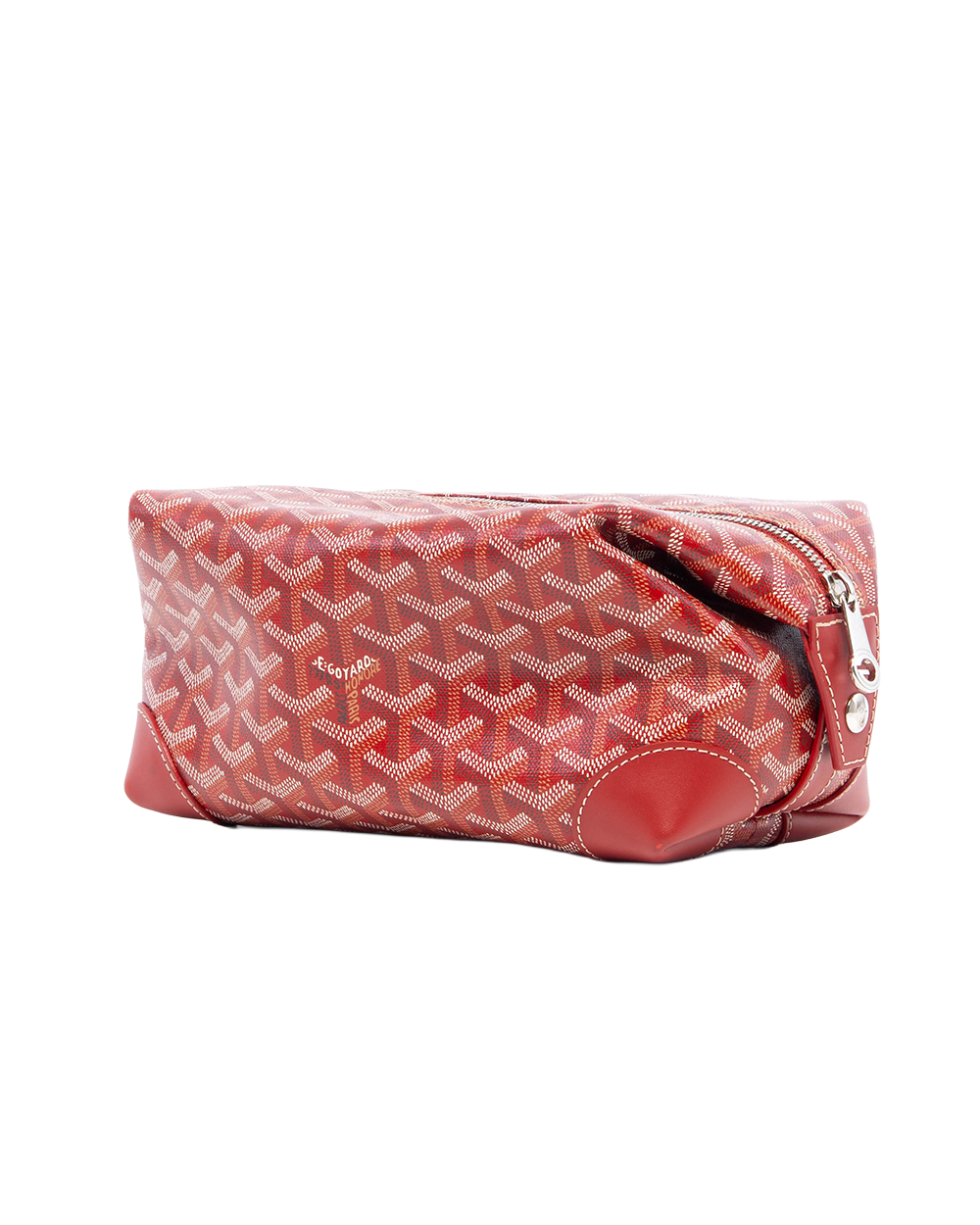 GOYARD BOEING TOILET 25 RED CANVAS SHW CHN 120241 8101