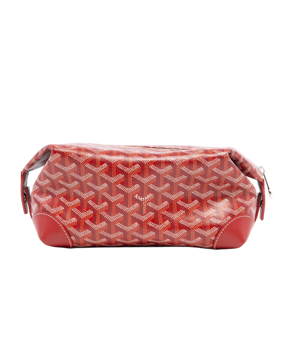 GOYARD BOEING TOILET 25 RED CANVAS SHW CHN 120241 8102