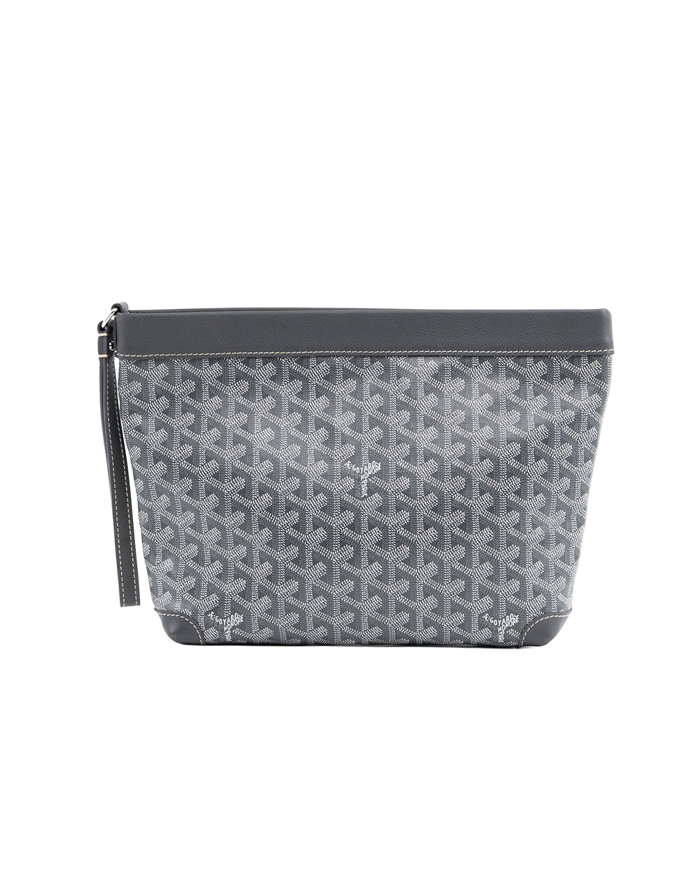 GOYARD CONTI POUCH PM GRAY CANVAS SHW 1063