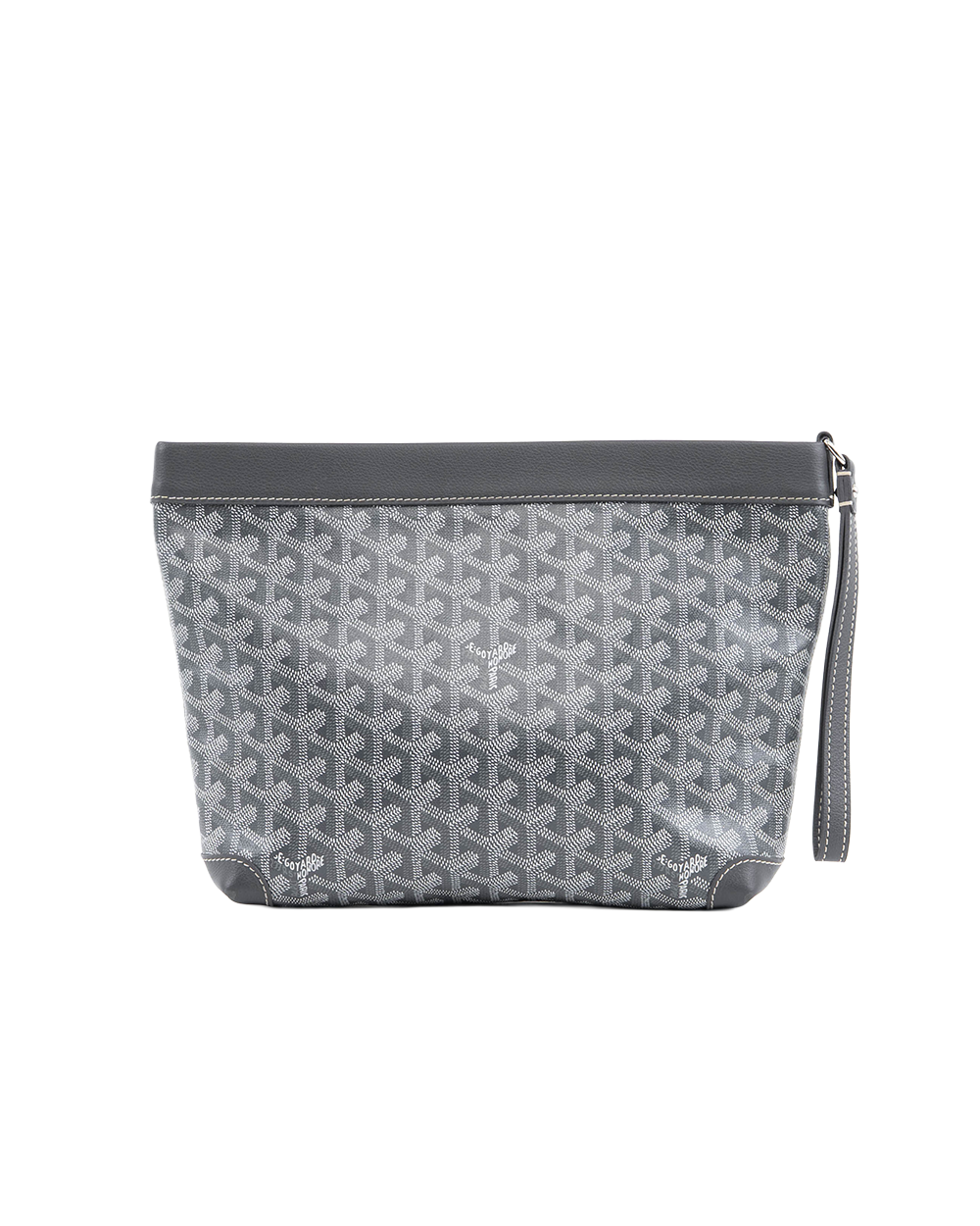 GOYARD CONTI POUCH PM GRAY CANVAS SHW 1066