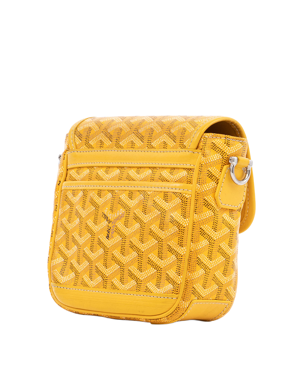 GOYARD GRAND BLEU MESSENGER PM YELLOW CANVAS SHW ARN 020081 04367