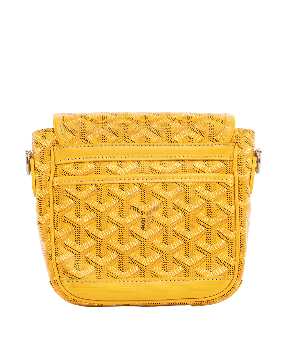 GOYARD GRAND BLEU MESSENGER PM YELLOW CANVAS SHW ARN 020081 04368