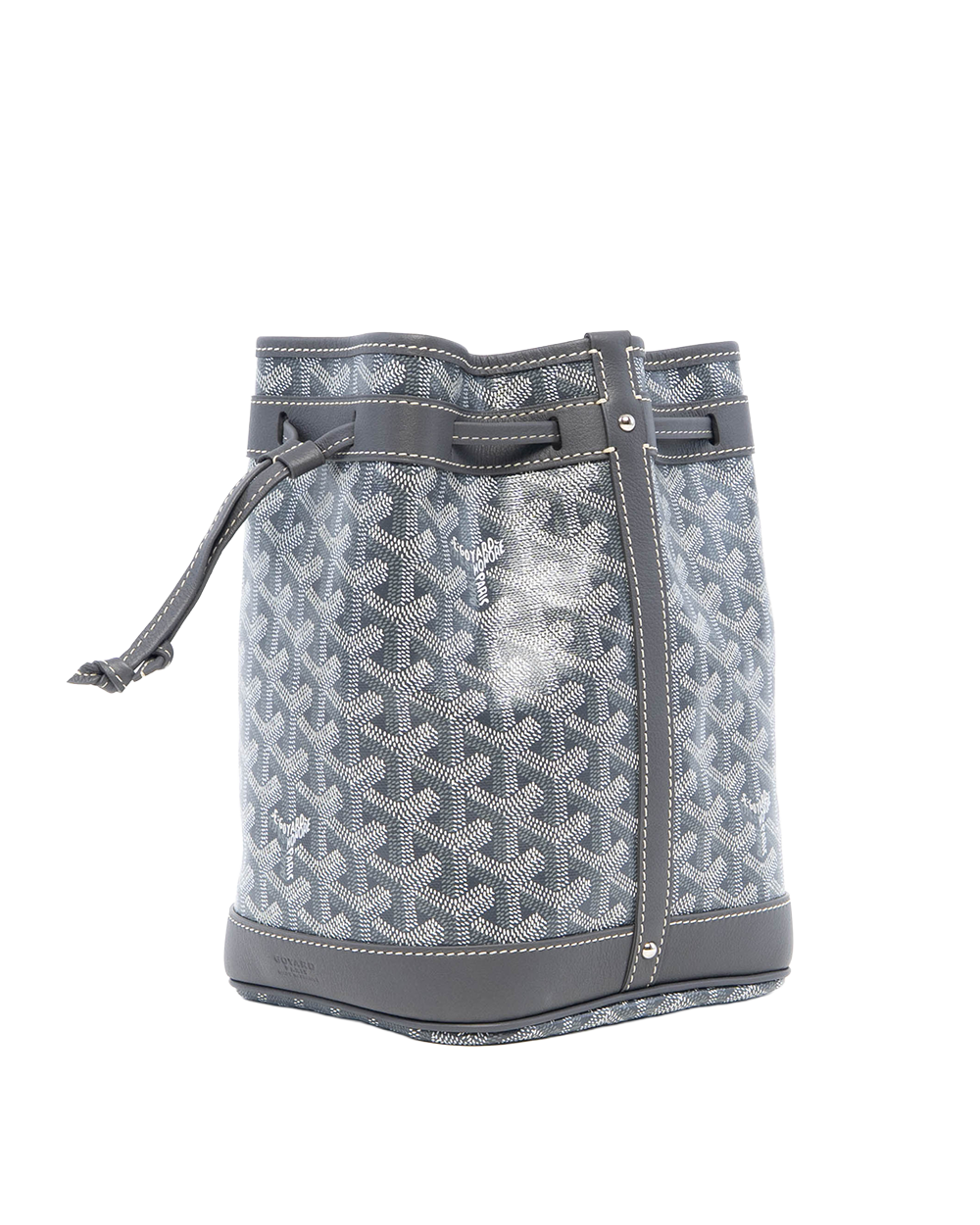 GOYARD PETIT FLOT GREY CANVAS SHW LME 020253 8001