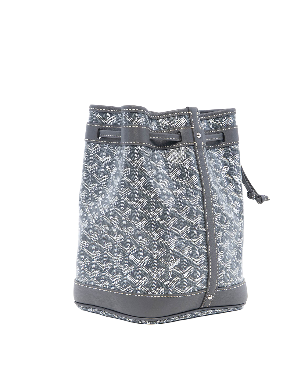 GOYARD PETIT FLOT GREY CANVAS SHW LME 020253 8002
