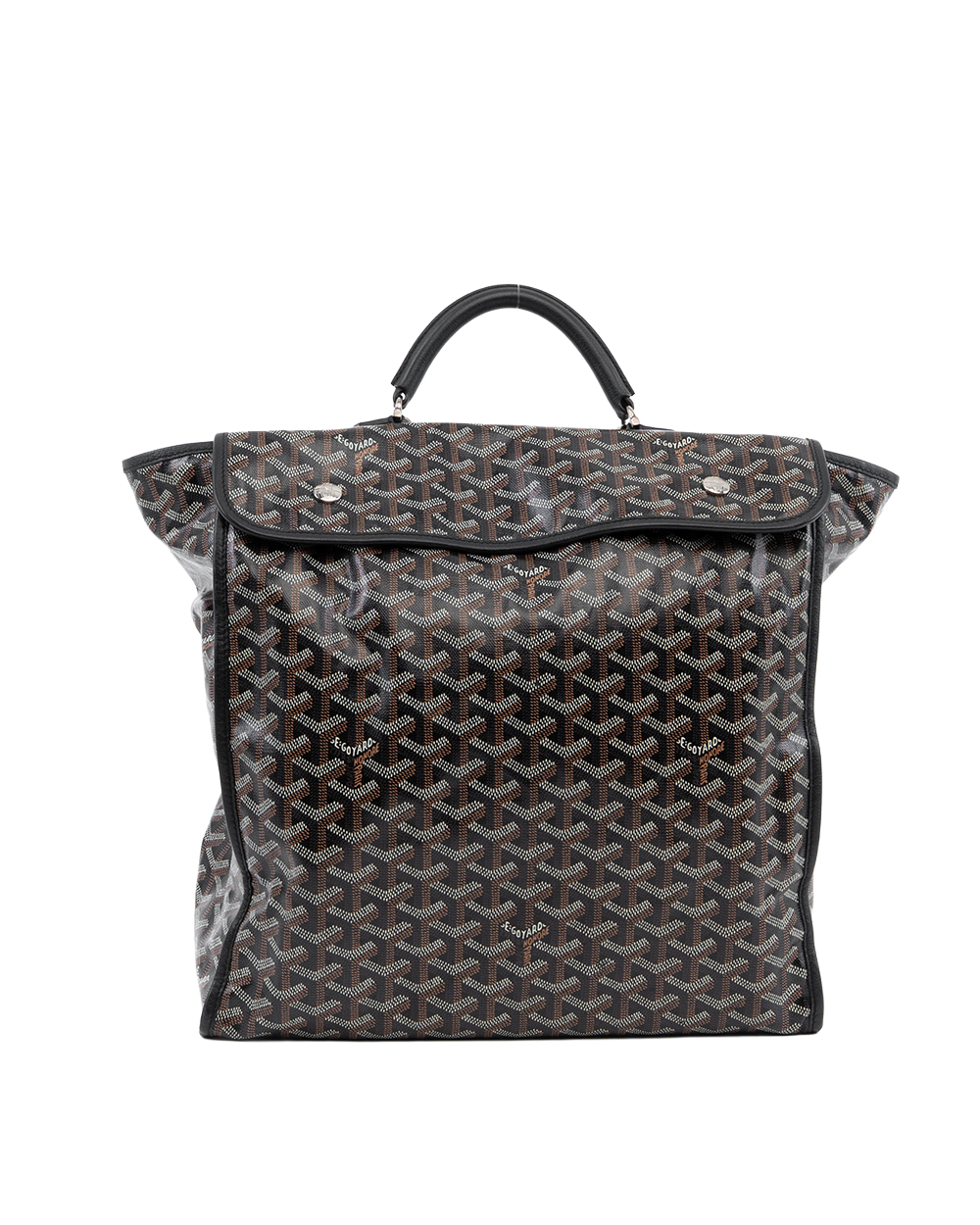 GOYARD SAINT LEGER BACKPACK BLACK CANVAS SHW 5018