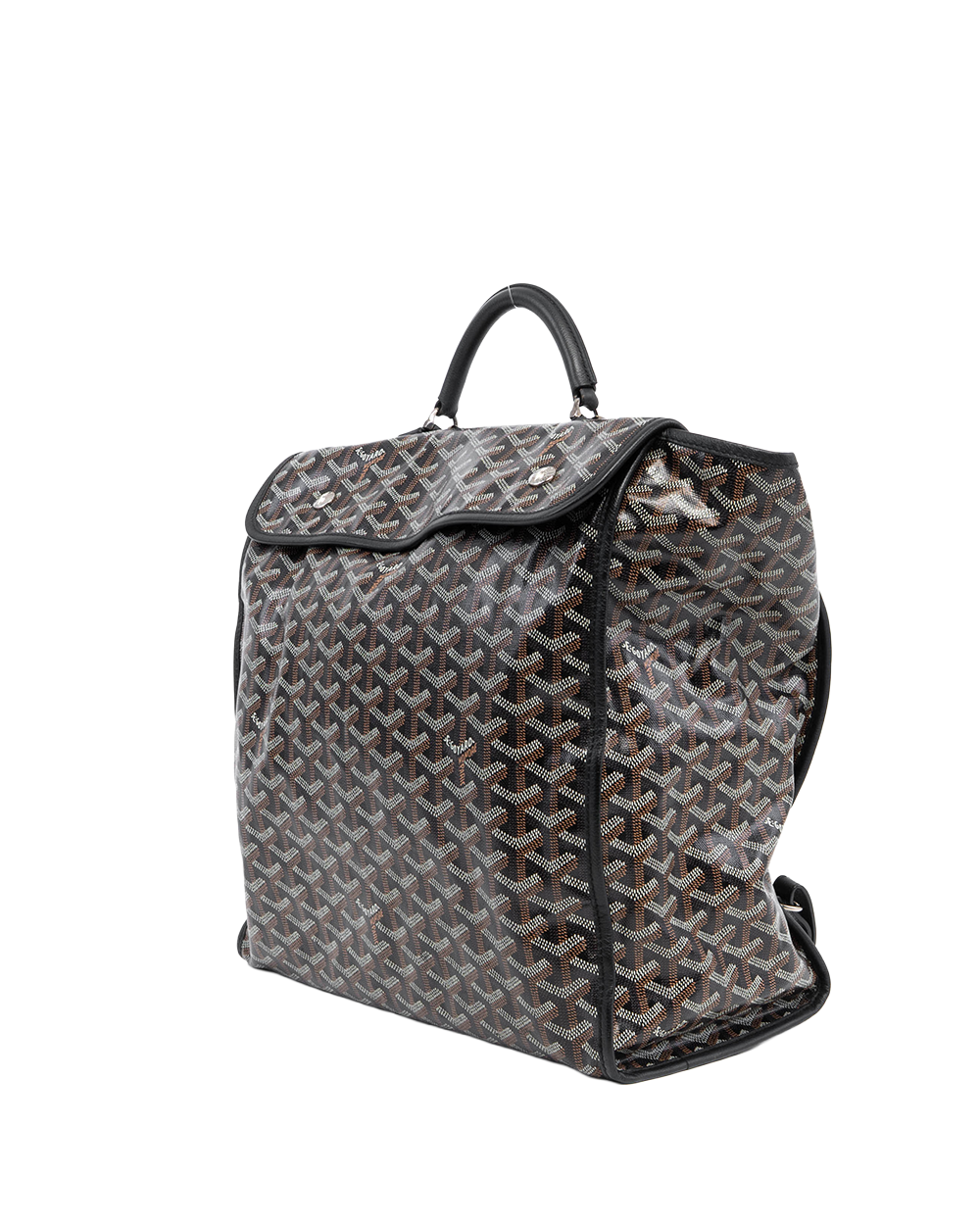 GOYARD SAINT LEGER BACKPACK BLACK CANVAS SHW 5019