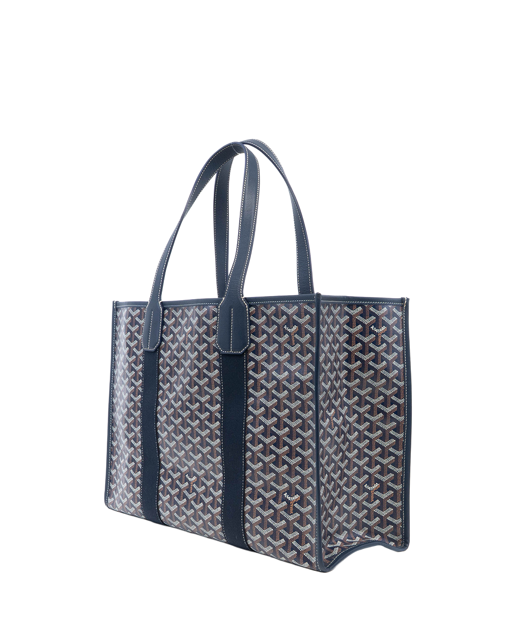 GOYARD VILLETTE TOTE MM BLUE NAVY CANVAS MAE120221 82402