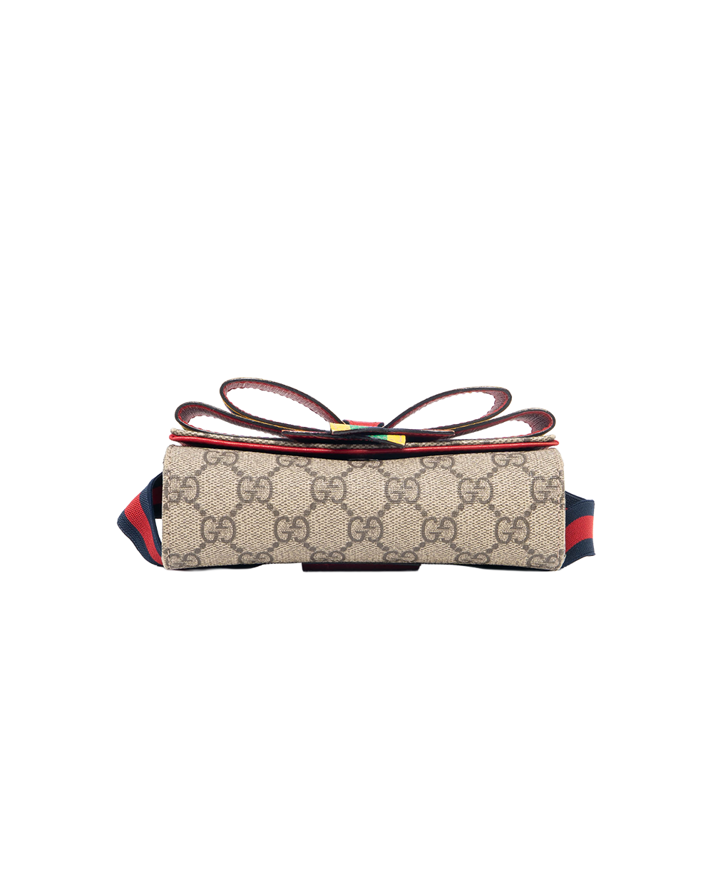 GUCCI BELT BAG BROWN RAINBOW GG MONOGRAM CANVAS SHW 525519 498879 4145