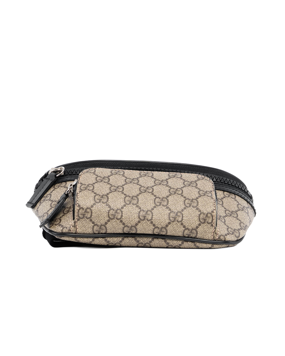 GUCCI BELT BAG GG BROWN BLACK GG MONOGRAM CANVAS SHW 4590946 486628 6114