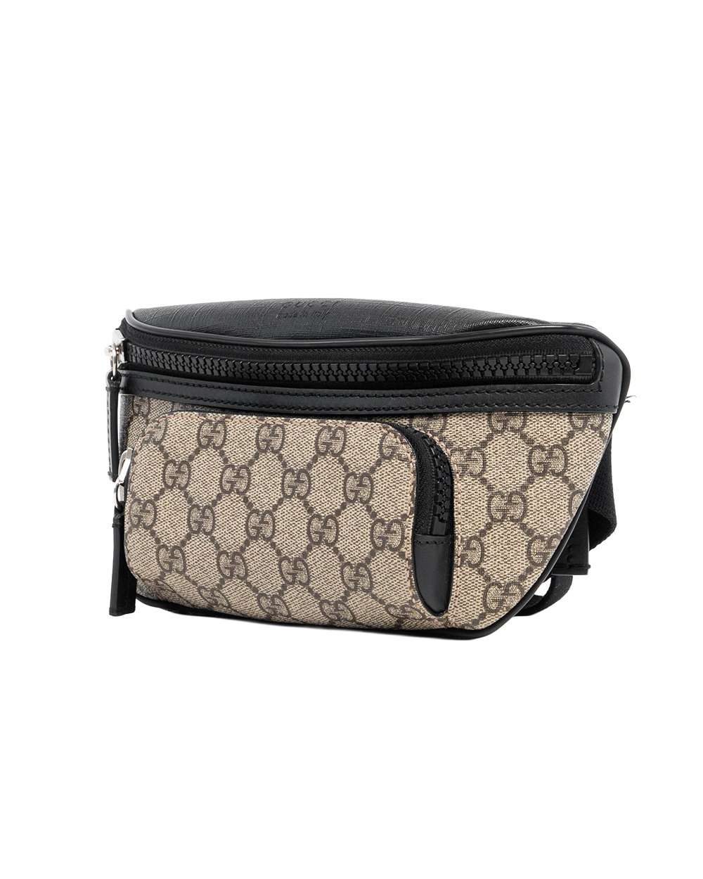 GUCCI BELT BAG OVAL BROWN GG MONOGRAM CANVAS SHW 450946 204046 04455