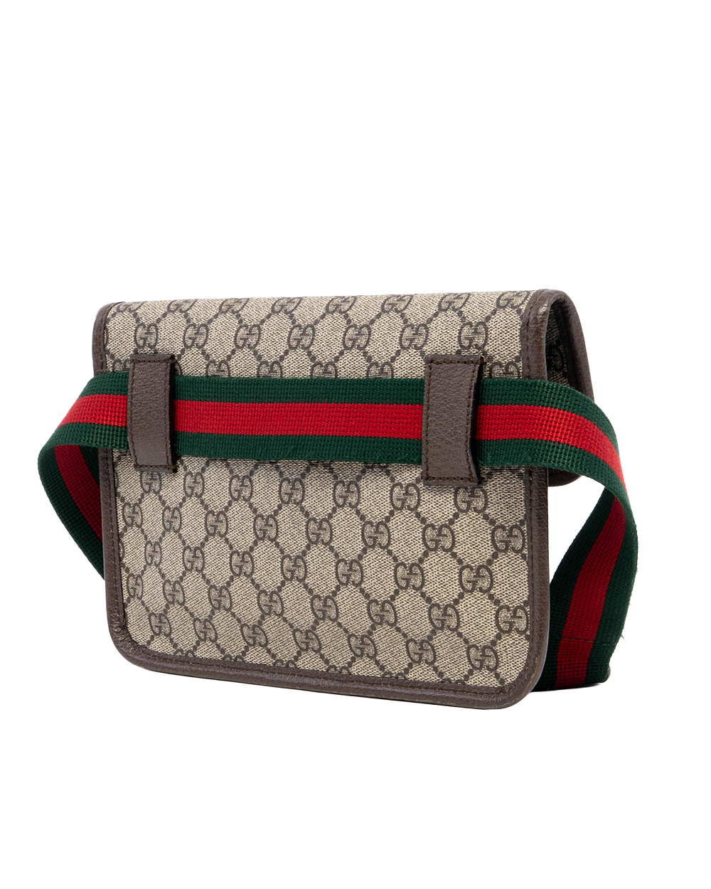GUCCI BELT BAG TIGER BROWN GG MONOGRAM CANVAS GHW 493930 520981 03410
