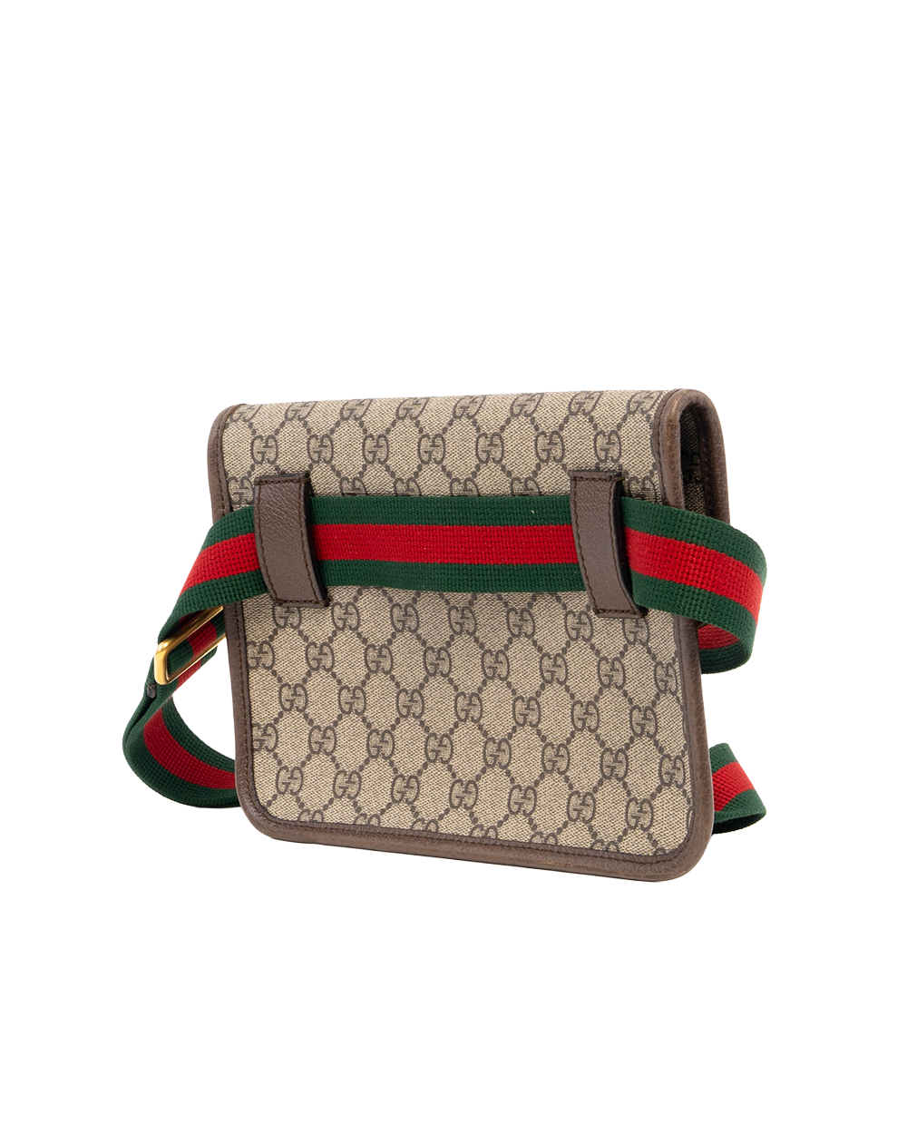 GUCCI BELT BAG TIGER BROWN GG MONOGRAM CANVAS GHW 493930 520981 3047