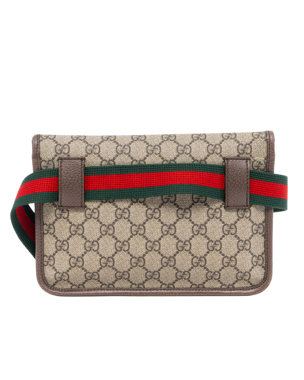 GUCCI BELT BAG TIGER BROWN GG MONOGRAM CANVAS GHW 1102