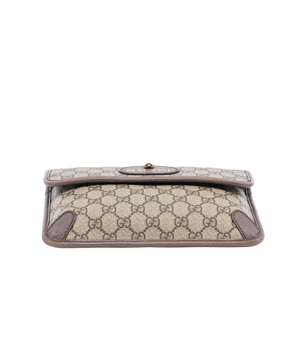 GUCCI BELT BAG TIGER BROWN GG MONOGRAM CANVAS GHW 1103