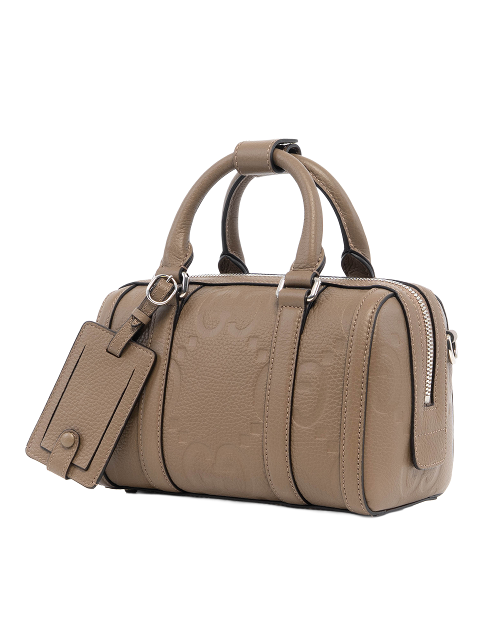 GUCCI BOSTON BROWN EMBOSSED CALF SHW 725292 498045 57274