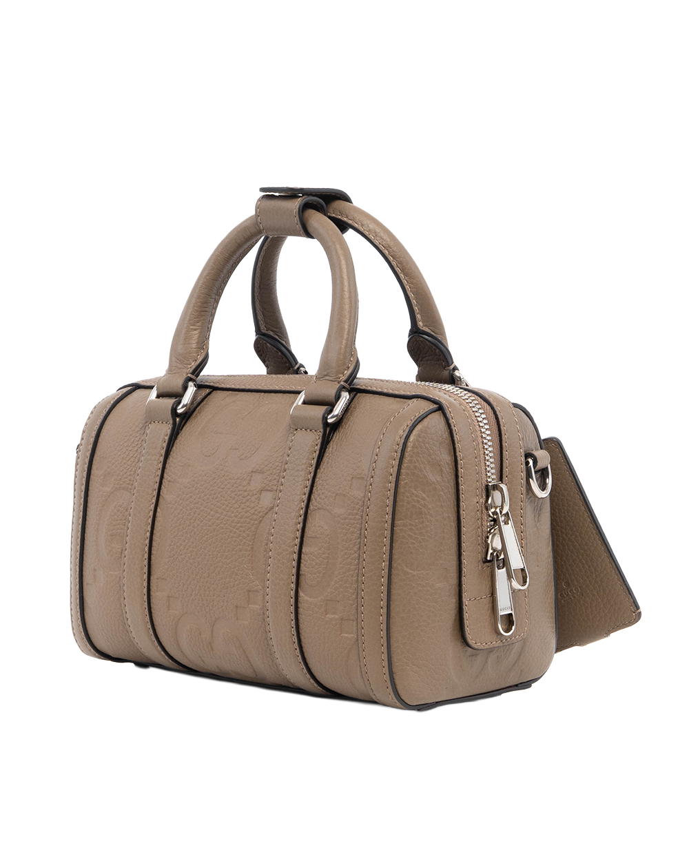 GUCCI BOSTON BROWN EMBOSSED CALF SHW 725292 498045 57275