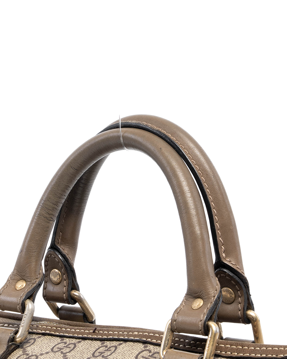 GUCCI BOSTON BROWN GG MONOGRAM CANVAS SHW 203696 213317 3018