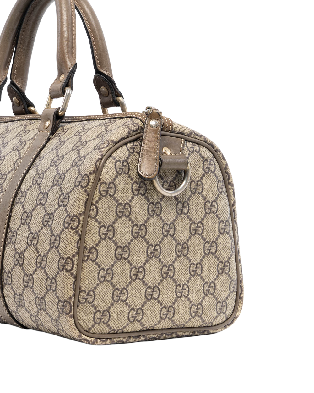 GUCCI BOSTON BROWN GG MONOGRAM CANVAS SHW 203696 213317 3020