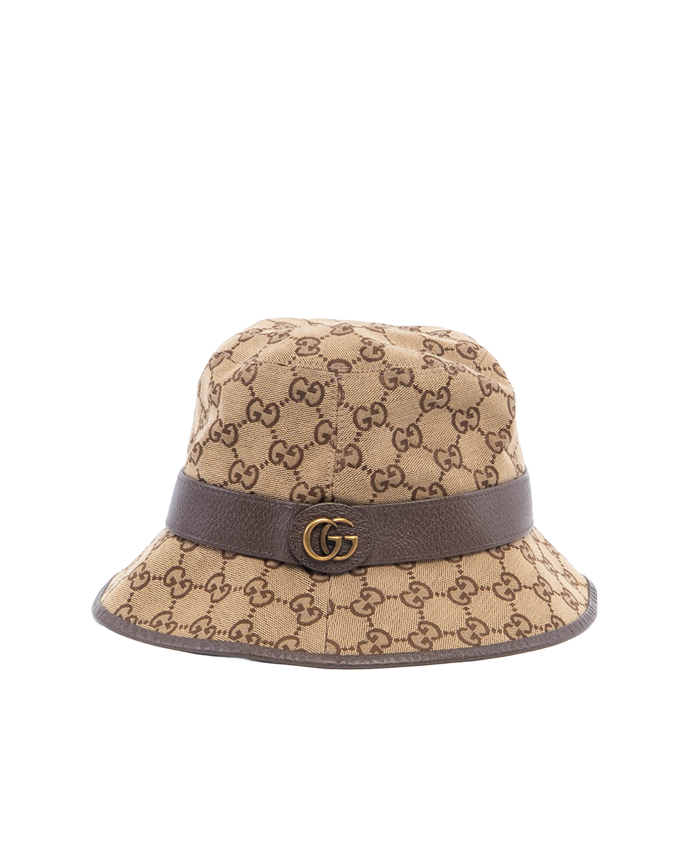 GUCCI BUCKET HAT M BROWN GG MONOGRAM CANVAS GHW 3314