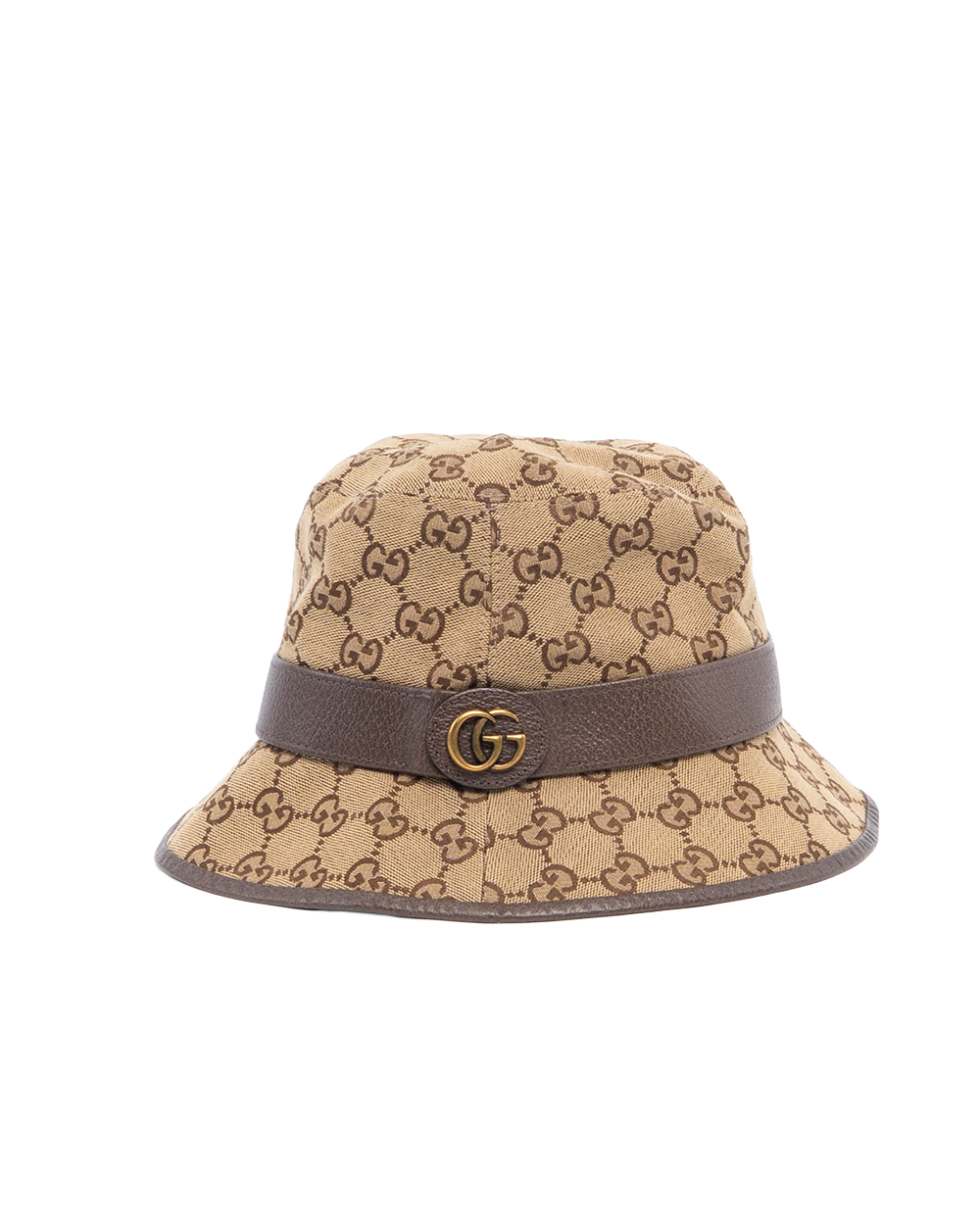 GUCCI BUCKET HAT M BROWN GG MONOGRAM CANVAS GHW 3315