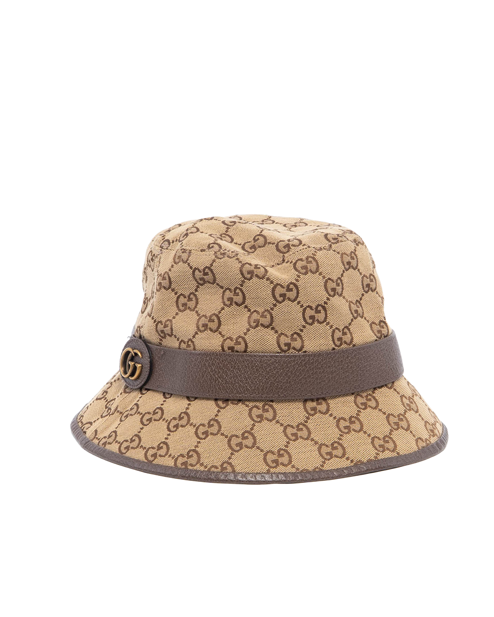 GUCCI BUCKET HAT M BROWN GG MONOGRAM CANVAS GHW 3316