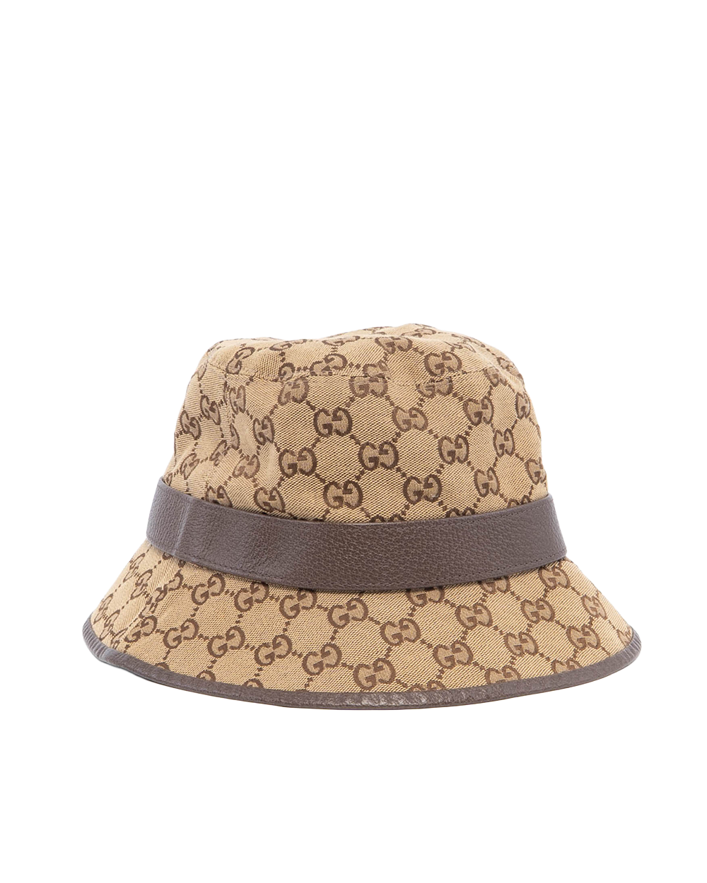 GUCCI BUCKET HAT M BROWN GG MONOGRAM CANVAS GHW 3317