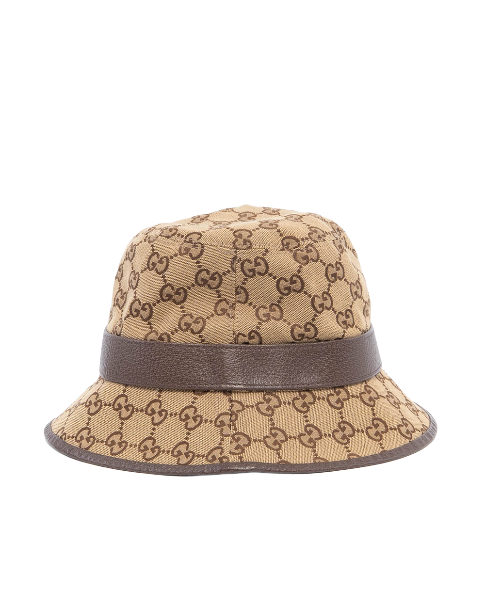 GUCCI BUCKET HAT M BROWN GG MONOGRAM CANVAS GHW 3318